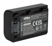 vhbw Battery compatible with Sony Cybershot DSC-HX100, DSC-HX100V, DSC-HX200V Camera DSLR (500 mAh, 7.2 V, Li-Ion) + Info Chip
