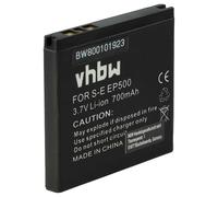 vhbw Battery compatible with Sony-Ericsson W8a, W8 Walkman, WT19i, W8 Mobile Phone Smartphone (700mAh, 3.7 V, Li-Ion)