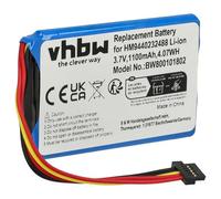 vhbw Battery compatible with TomTom Go 740TM, 750 LIVE, 740 LIVE, 750, 740 GPS Navigation System Sat Nav (1100 mAh, 3.7 V, Li-Ion)