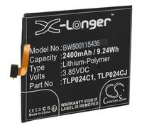 vhbw Battery compatible with Vodafone Smart N8, Smart N9 Lite, VFD-610, VFD620 Mobile Phone Smartphone (2400mAh, 3.85V, Li-Polymer)