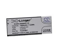 vhbw Battery compatible with Vodafone VFD527, VFD520, VFD529, VFD528, Smart E9 Mobile Phone Smartphone (1900 mAh, 3.8 V, Li-Ion)