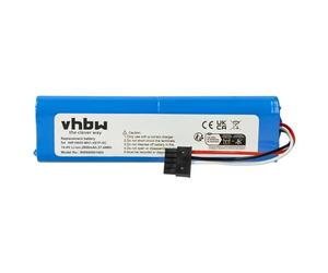 vhbw Battery compatible with Xiaomi Mijia 2, MI ROBOT VACUUM MOP P, Mi Robot Vacuum Mop Pro, SKV4109GL Vacuum Cleaner (2600 mAh, 14.4 V, Li-Ion)