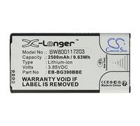 vhbw Battery NFC compatible with Samsung Galaxy Xcover 4 2017 TD-LTE, Xcover 4 Mobile Phone Smartphone (2500 mAh, 3.85 V, Li-Ion) with NFC