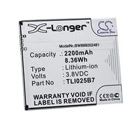 vhbw Battery Replacement for Alcatel TLI025B7 for Mobile Phone Smartphone (2200 mAh, 3.8 V, Li-Ion)