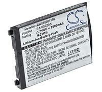 vhbw Battery Replacement for CipherLab BA-0092A5, KBRS300X01503, BA-0093A0, BT-160LA for Barcode Scanner POS (2500mAh, 3.7 V, Li-ion)
