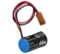 vhbw Battery Replacement for CR17335, CR17335-SE, IC693-ACC-301, IC693ACC301, BR2/3AE2P, B9712T, BR2/3A for Industrial Robot (1200 mAh, 3 V, Li-MnO2)