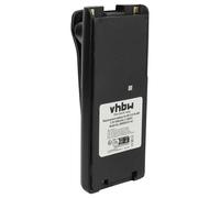 vhbw Battery Replacement for Icom BP-210N, BP-211, BP-210, BP-209N, BP-209 for Radio, Walkie-Talkie (1650 mAh, 7.2 V, NiMH) + Belt Clip