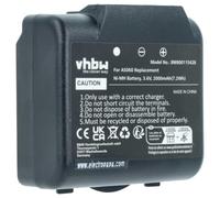 vhbw Battery Replacement for IMET AS083, AS060 for Industrial Radio Remote Control (2000mAh, 3.6 V, NiMH) - Black