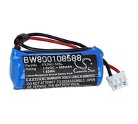 vhbw Battery Replacement for Mitsubishi FX2NC-32BL for Industrial Controller (450 mAh, 3.6 V, Li-MnO2)