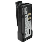 vhbw Battery Replacement for Motorola PMNN4406, PMNN4406BR, PMNN4409 for Radio, Walkie-Talkie (2600 mAh, 7.4 V, Li-Ion) + Belt Clip