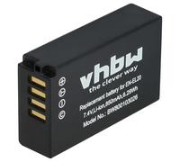 vhbw Battery Replacement for Nikon EN-EL20a, EN-EL20 for Camera DSLR (850 mAh, 7.4 V, Li-Ion)