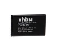 vhbw Battery Replacement for Nokia 0106G20624418, 0670397417535, BL-5CA, BL-5CB, RTX 60020436 for Mobile Phone Smartphone (1000mAh, 3.7V, Li-Ion)
