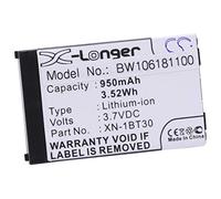 vhbw Battery Replacement for Sharp CE-BL150, XN-1BT30 for Mobile Phone Smartphone (950mAh, 3.7V, Li-Ion)