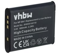vhbw Battery Replacement for Sony NP-BK1, NP-FK1 for Camera DSLR (600mAh, 3.6V, Li-Ion)