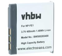 vhbw Battery Replacement for Sony NP-FE1 for Camera DSLR (370 mAh, 3.6 V, Li-Ion)