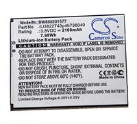 vhbw Battery Replacement for ZTE Li3822T43p4h736040 for Mobile Phone Smartphone (2100 mAh, 3.8 V, Li-Ion)