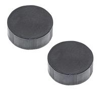 vhbw Binocular 2x Front Lens Cap Cover Set for 30mm Lenses, Monocular - Snap-On, Black