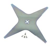 vhbw Blade (4-Star) Replacement for Zucchetti CS_D0112_02, 122104112/0, CS_D0112_01 for Cordless Lawnmower - Cutter Blade, Grey, Steel