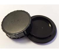 vhbw body cap, rear lens cap Set compatible with YASHICA Camera - Plastic, Black