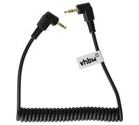 vhbw Cable compatible with Canon PowerShot G1X, SX50HS Camera, DSLR - Connecting Cable, 90 cm, Spiral Cord