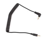 vhbw Cable compatible with Panasonic DMC-FZ1000, DMC-FZ100 Camera, DSLR - Connecting Cable, 110 cm, Spiral Cord
