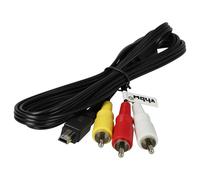 vhbw Camcorder Video Cable compatible with Canon PowerShot SX230, SX210, SX230hs, SX210is, SX240 Digital Camera Videocamera - Stereo AV Cable