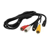 vhbw Camcorder Video Cable compatible with Sony DCR-HC37E, DCR-HC36, DCR-HC36E, DCR-HC37, DCR-HC35E Digital Camera Videocamera - AV Cable, 1,5 m