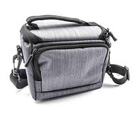 vhbw Camera Case Bag Compatible with Canon Legria HF R706, HF R78 Camera - Grey + Shoulder Strap