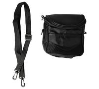 vhbw Camera Case Bag Compatible with Panasonic Lumix DMC-GX8, DMC-TZ81, DMC-TZ101 Camera - Black + Shoulder Strap, 130 x 130 x 90 mm