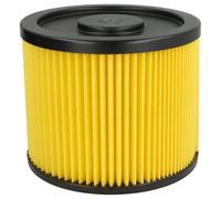 vhbw Cartridge Filter compatible with Basic B-NT 1250/1, B-NT 1250 Vacuum Cleaner - Yellow