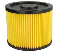 vhbw Cartridge Filter compatible with Einhell AS 1100, AS 1100 Inox, BT-VC 1250 S, BT-VC 1250 SA, BT-VC 1250/1, BT-VC 1500 SA Vacuum Cleaner - Yellow