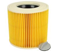 vhbw Cartridge Filter compatible with Kärcher NT 27/1 ME Professional, NT 48/1 TE Professional Vacuum Cleaner - Yellow