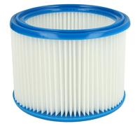 vhbw Cartridge Filter compatible with Nilfisk Aero 26-21 PC, 26-2L PC, 31-21 Inox PC Vacuum Cleaner - Blue White