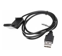 vhbw Charger Cable compatible with Garmin Edge 20, 25 GPS Bike Computer - 100 cm, Black