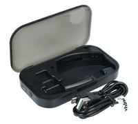vhbw Charging Box compatible with Plantronics Voyager Legend UC Headset - Incl. USB Charger Cable Black