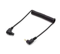 vhbw Connecting Cable compatible with Canon EOS 1D(s) Mark IV, 1Ds, 1V, 20D, 3, 30D, 40D, 50D, 5D Camera, DSLR - 90cm, Spiral Cord