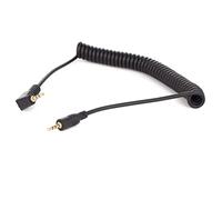 vhbw Connecting Cable compatible with Canon EOS Rebel T3, Rebel T3i, Rebel T4i, Rebel T5 Camera, DSLR - 120cm, Spiral Cord
