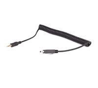 vhbw Connecting Cable compatible with Nikon D5500, D5600, D600, D610, D7000, D7100, D7200, D750 Camera, DSLR - 100cm, Spiral Cord