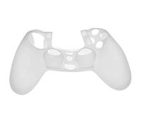 vhbw Cover Case Compatible with Sony PlayStation 4 DualShock 4 Wireless Controller Games Console, Controller - Silicone, White, Transparent