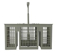 vhbw Cutlery Basket compatible with Siemens Serie IQ SF25T251CZ/29 Dishwashers - With Handle, Grey