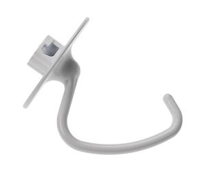 vhbw Dough Hook Compatible with KitchenAid Artisan 4,3L, 4.8L, 5K45SSEOB, 5K45SS Kitchen Machine - Mixing Paddle, 14.5 x 12 cm, Aluminium White