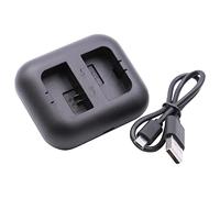 vhbw Dual Micro-USB Charger compatible with Sony Cybershot DSC-RX10 Mark IV Camera Battery + Micro-USB Cable, Charging Indicator
