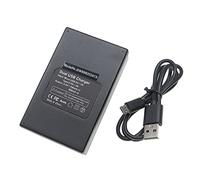 vhbw Dual USB/Micro-USB Battery Charger compatible with Canon EOS Rebel T3i Digital Camera, Action Cam Batteries - Cradle + Micro-USB Cable