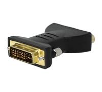 vhbw DVI to Cinch Adapter for Connecting DVI Systems to RCA Devices - 3RCA Composite Video Converter, Black
