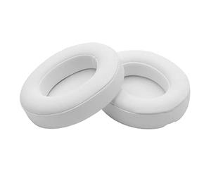 vhbw Ear Pad Cups Cushion Covers compatible with Beats by Dr. Dre Studio 2.0, 3.0 On-Ear Headphones Headset - white