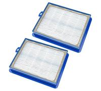 vhbw Filter Set 2 x Vacuum Cleaner Filters Compatible with AEG UltraSilencer AUS 4034, 4035, 4036, 4037, 4038 Vacuum Cleaner - HEPA Filter Glass Fibre