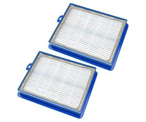 vhbw Filter Set 2 x Vacuum Cleaner Filters Replacement for AEF 13 W, AEF13W, H13 for Vacuum Cleaners, HEPA Filter, Allergy Filter, Fibreglass