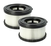 vhbw Filter Set 2x Filters compatible with Dewalt DCV517N 18V, DC 515 18V, DCV 517 N 18V, DCV517N-XJ 18V Vacuum Cleaner - HEPA Filter, Allergy Filter