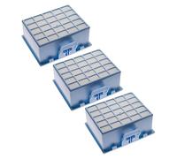 vhbw Filter Set 3x Vacuum Cleaner Filters Replacement for Bosch/Siemens 00577148, 17001131, 00578861 for Vacuum Cleaner - HEPA Filter, Allergy Filter