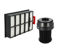 vhbw Filter Set compatible with Bosch GS-60 Pet Hair Double HEPA Vacuum Cleaner - 2x Spare Filter (HEPA-Filter, Pleated Filter)